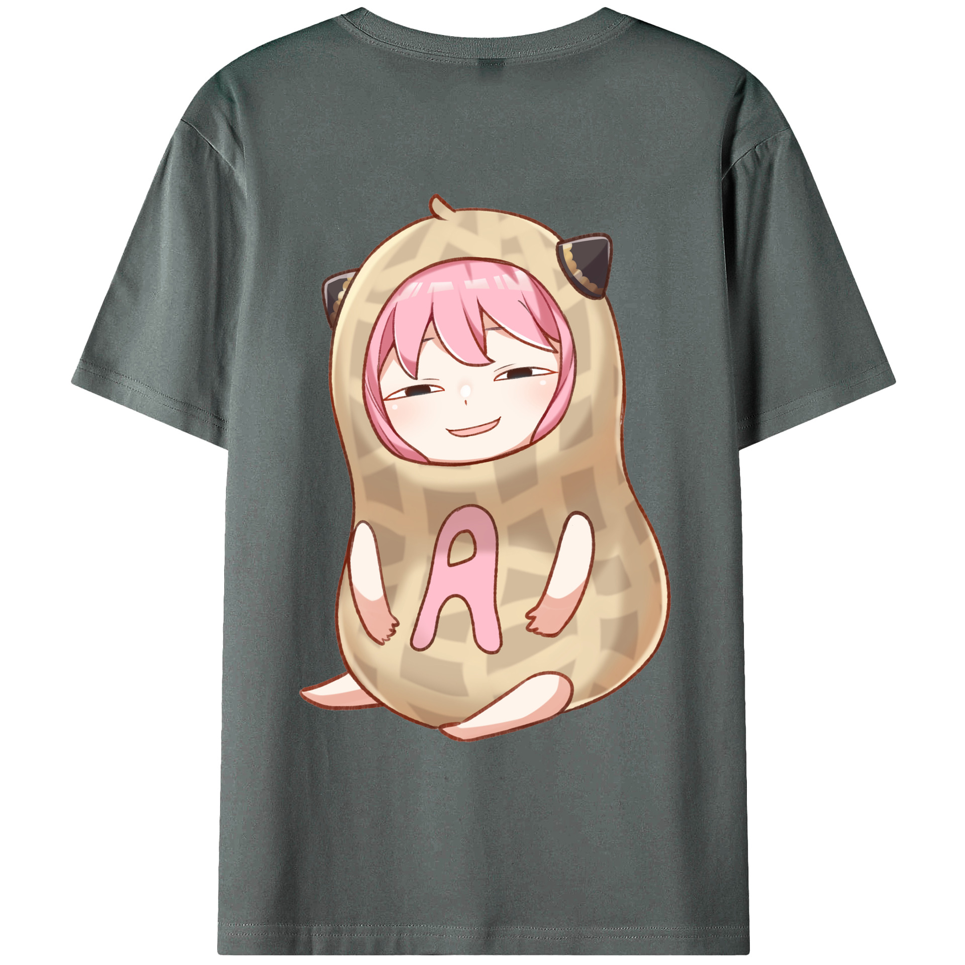 （画像用） SPY×FAMILY间谍家家酒 綿100％ メンズ半袖Tシャツ（バックプリント） 通気性